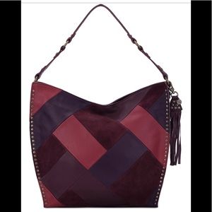 The Sak Silverlake Patchwork Leather Hobo.NWT.